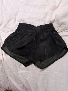 lululemon athletica Black Camo Athletic Shorts